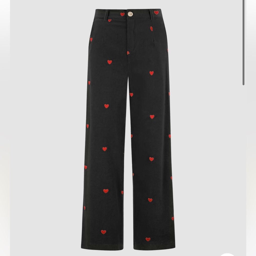 NWT “UNCONTROLLABLY IN LOVE CORDUROY PANTS” small